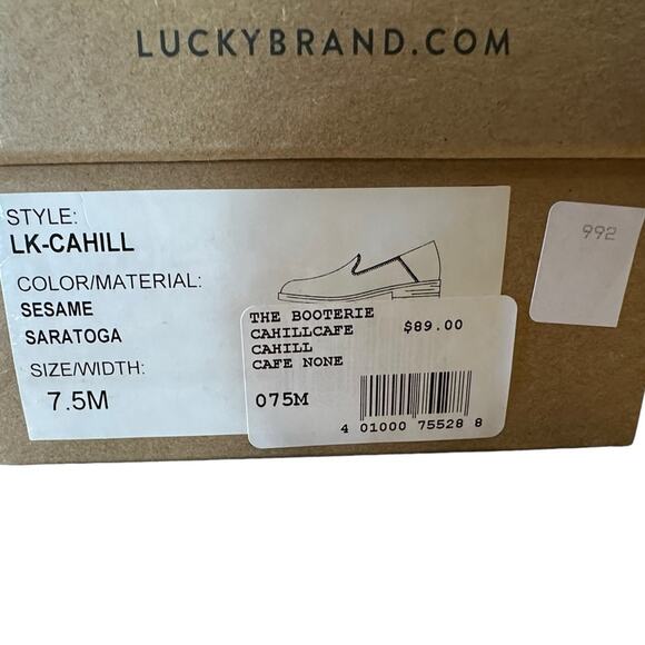 Lucky Brand Cahill Women’s 7.5 Natural Leather Super Soft Flats - Picture 3 of 8